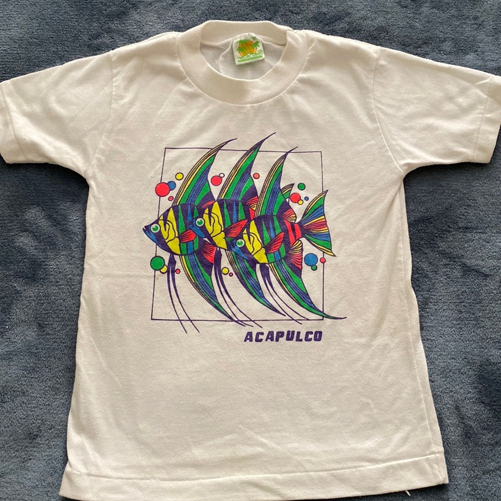 Tee Shirt with Tropical Fish